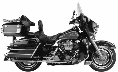 1989 Harley-Davidson FLHTC FLHS FLHTCU Electra Glide Manual